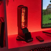 7. Stojak na Słuchawki Z Podświetleniem RGB + Pilot Zdalnego Sterowania Minecraft