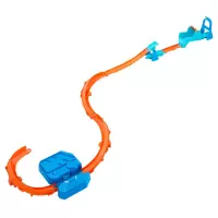 4. Mattel Hot Wheels Track Creator Tor Super Skok Zestaw z Napędem JDB49