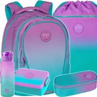 1. CoolPack Zestaw Szkolny Gradient Blueberry 5el. Plecak Factor X F002505 + Worek E70505 + Piórnik E62505/F + 07505CP Z07505 + 56179CP