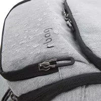 8. R-Bag Plecak Męski na Laptopa 15" z USB Forge Grey Z062