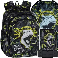1. CoolPack Zestaw Szkolny Dinopark 3el. Plecak Jerry F029966 + Worek F159966 + Piórnik F076966