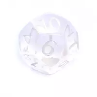 6. Komplet kości REBEL RPG - Kryształowe - Przezroczyste