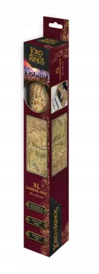 1. Podkładka pod Myszkę / Mata na Biurko Władca Pierścieni - Mapa Śródziemia