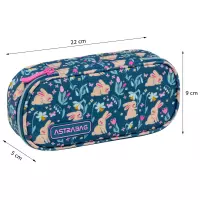 7. AstraBag Piórnik AC6 Saszetka Usztywniona Candy Bunny 503026003