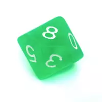 9. Komplet kości REBEL RPG - Kryształowe - Jasnozielone