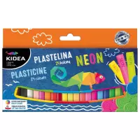 1. Kidea Plastelina 24 kolory Neon 068913