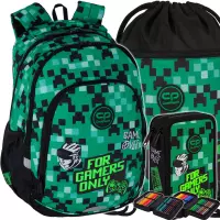 1. CoolPack Zestaw Szkolny Game Zone 3el. Plecak Prime Pro F162826 + Worek F070826 + Piórnik F066826