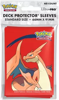 1. Ultra Pro: Pokemon - Deck Protector Sleeves - Koszulki na Karty - Mega Charizard Y - 65 szt.