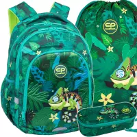 1. CoolPack Zestaw Szkolny Tropic 3el. Plecak Prime Pro F162965 + Worek F159965 + Piórnik F062965