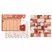2. Starpak Plan Lekcji A5 z Naklejkami na Zeszyt Kawaii 591763