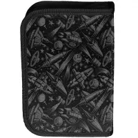 2. Paso Piórnik Dwuklapkowy bez Wyposażenia Nasa Black PP26NA-P001BW