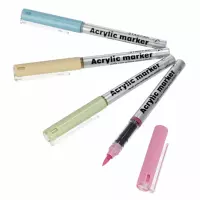 1. Starpak Marker Akrylowy w Pędzelku 4 kolory Pastel 548337