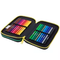 4. CoolPack Jumper 2 Piórnik Dwukomorowy Z Wyposażeniem Hello Kitty Black Neon F066034