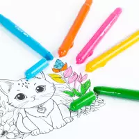 3. Kidea Kredki Żelowe Kotki 8 kolorów 706899