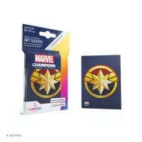 2. Gamegenic: MARVEL Art Sleeves (66 mm x 91 mm) - Koszulki na Karty - Captain Marvel 50+1 szt.