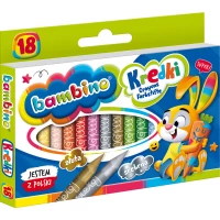 4. Bambino Kredki Świecowe 18 Kolorów 000201