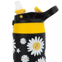 2. CoolPack Bono Bidon Metalowy 350ml Daisy Black Z10817