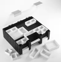 16. Gamegenic: Game Castle - Black/White/Clear