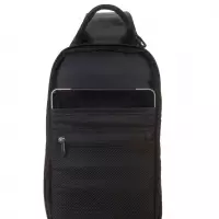 6. R-Bag Plecak Męski na Ramię z USB Magnet Black Z041