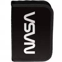 3. Paso Piórnik Dwuklapkowy bez Wyposażenia Nasa Black PP26NA-P001BW