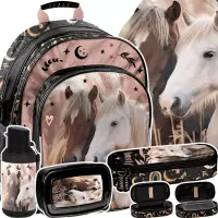 1. Paso Zestaw Szkolny 5el. Horses Plecak PP26HR-090 + Piórnik PP26HR-013 + Worek PP26HR-712