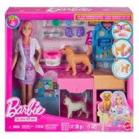 3. Mattel Barbie Zestaw U Weterynarza Gips Dla Zwierzaczków JFX93