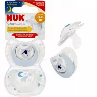 1. Nuk Smoczek Uspokajający Silikonowy 0-6m Star Day&Night Koala 2szt 539425