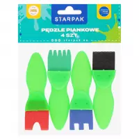 1. Starpak Pędzle Piankowe 582134
