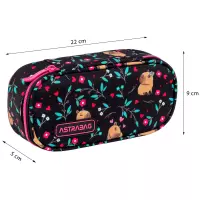 4. AstraBag Piórnik AC6 Saszetka Usztywniona Flower Capy 503026020