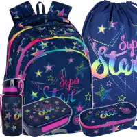 1. CoolPack Zestaw Szkolny Stars 5el. Plecak Jerry F029960 + Worek F159960 + Piórnik F062960 + Z17960 + Z18960