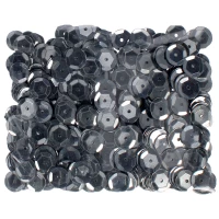 1. Craft With Fun Cekiny Łamane Okrągłe Metaliczne Szare 384016