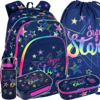 1. CoolPack Zestaw Szkolny Stars 5el. Plecak Prime Pro F162960 + Worek F159960 + Piórnik F062960 + Z17960 + Z18960