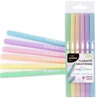 1. Kidea Pisaki Pędzelkowe 6 kolorów Pastel 497228