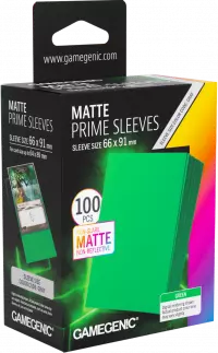 1. Gamegenic: Matte Prime Sleeves (66x91 mm) - Green - 100 sztuk