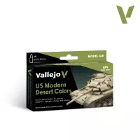 1. Vallejo: 71.209 - Model Air - AFV - US Modern Desert Colors (6x18 ml)