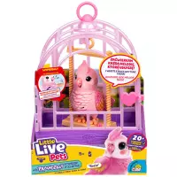 2. Cobi Little Live Pets Ptaszek z Klatką Różowy MO26683