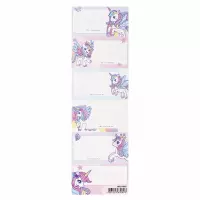 3. Starpak Naklejki Na Zeszyt Unicorn 1 Listek 6szt 536027