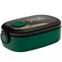 3. Astra Aqua Pure Śniadaniówka ze Sztućcami Zielono-Czarna 511025029