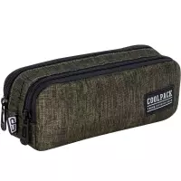 1. CoolPack Piórnik Saszetka Podwójna Clio Snow Olive Green C69162/E