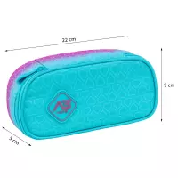 1. ABag Piórnik AC6 Saszetka Usztywniona Hexagon Mint Ombre 503026050