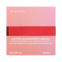 1. Starpak Notes Samoprzylepny Brokat Ombre Ciemny Czerwony 576525