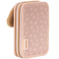 8. AstraBag Piórnik AC21 Dwukomorowy z Wyposażeniem Fluffy Puppy 503026024