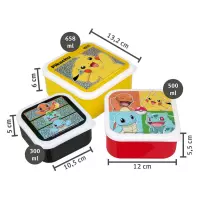 9. Undercover Zestaw 3 Śniadaniówek Pokemon PKHX9851