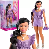 1. Mattel Barbie Lalka Kolekcjonerska Deluxe Style w Fioletowym Komplecie nr 8 JFP43